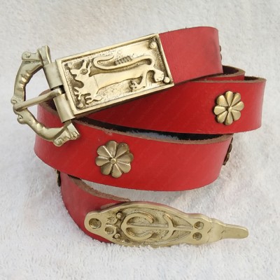 leather belt brass fitting 